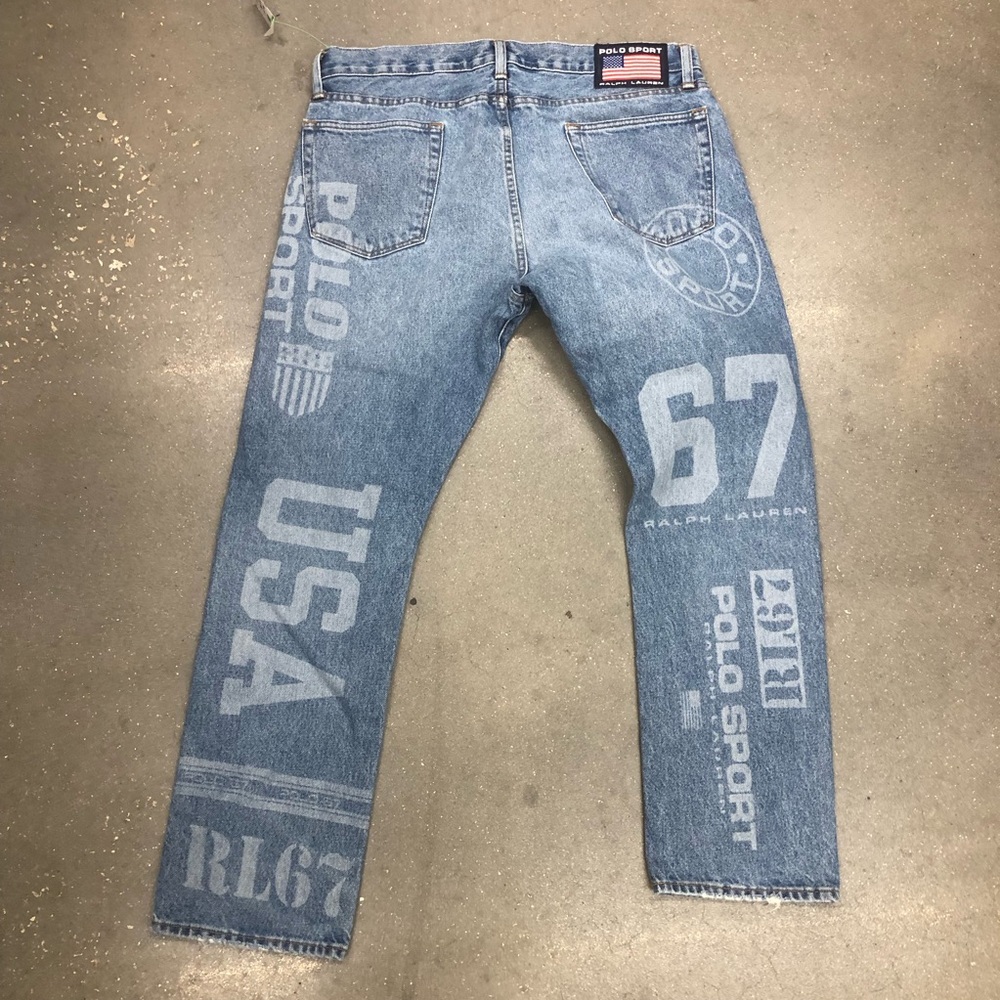 Polo Ralph Lauren The varick slim straight 1992 polo sport denim pants men 34x30